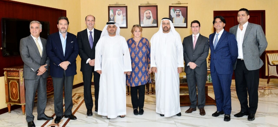 El Embajador de Colombia en Emiratos Árabes Unidos se reunió con el Primer Vicepresidente de la Cámara de Comercio 