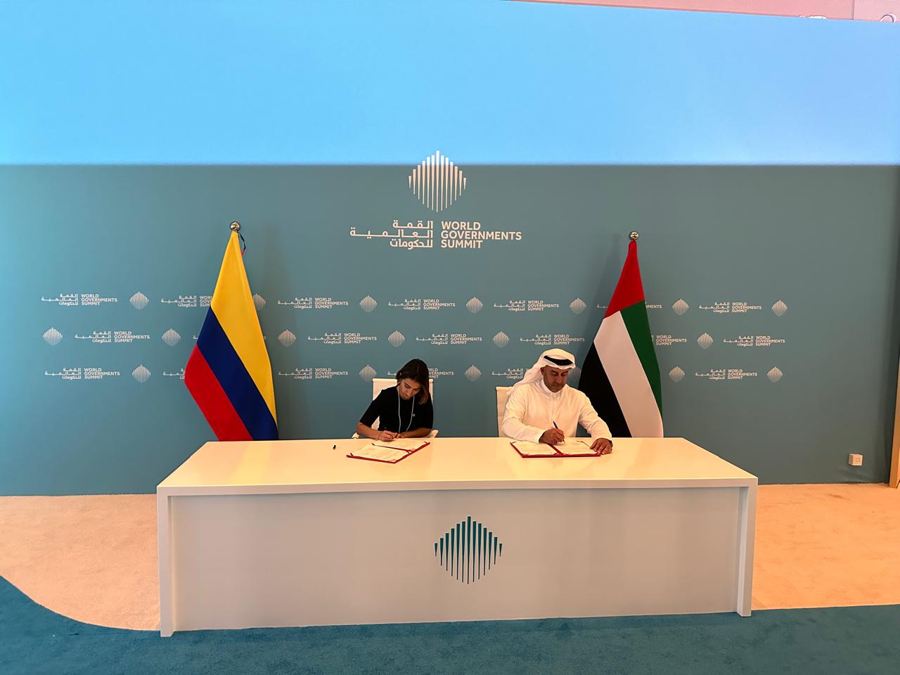 Canciller Sarabia profundiza relaciones bilaterales entre Colombia y Emiratos Árabes Unidos