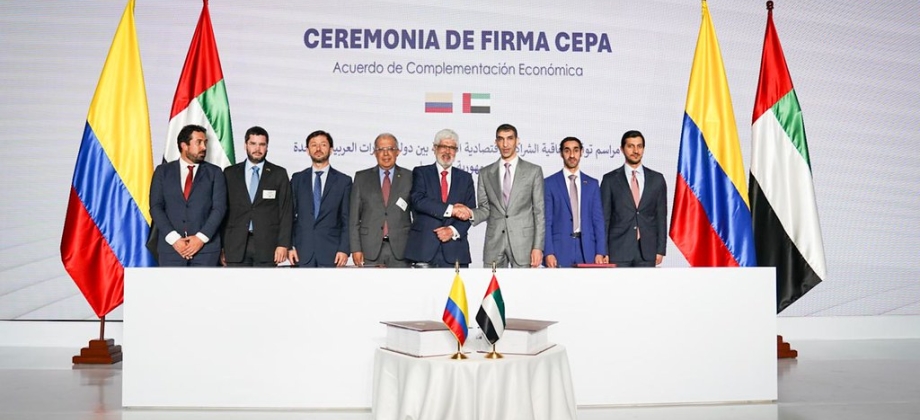 Colombia y Emiratos Árabes Unidos firman Acuerdo Integral de Asociación Económica