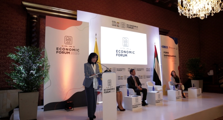 Canciller Claudia Blum instaló el Foro Económico Colombia - Emiratos Árabes Unidos