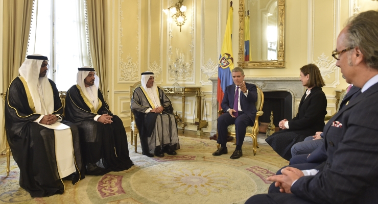 Presidente Iván Duque Márquez recibió las cartas credenciales del Embajador de Emiratos Árabes Unidos en Colombia, Salem Rashed Alowais